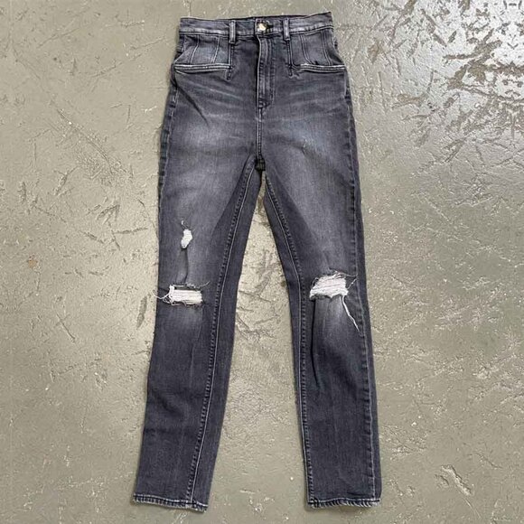 FAVORITE DAUGHTER 'THE JORDIE" DISTRESSED SUPER HIGH WAIST JEANS - Picture 7 of 12